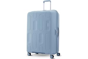 American Tourister Ivy 2.0|Large Size Check-in Spinner Trolley Bag (79 cm)|360° 8 Wheel Travel Luggage|Hard Case Polypropylene (PP) Suitcase|Combination Lock|Blue Frog