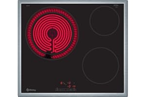 Balay 3EB715XR – Ceramic Hob Plate, 3 Zones, Large Area 28 cm, Frame