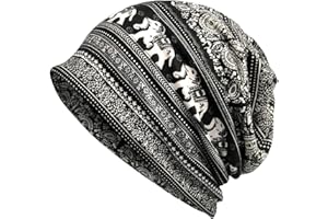 TERYNANLE Beanie Hat for Women, Slouch Beanie Unisex Skull Cap Stylish Beanie Winter Hat, Soft Comfy Headwear Chemo Cap Cozy Sleep Cap for Hair Loss, Multi-use As Beanie Hat, Neck Warmer, Turban, Helmet Liner