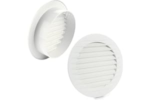 MKK Lüftungsgitter rund Insektenschutz weiß Ø 100 mm