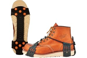 Ergodyne - 16773 TREX 6310 Adjustable Slip-On Ice Traction Cleat with 10 Carbon Steel Spike Grips,Black,Medium