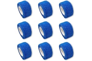 EKNA Juego de 9 piezas de yeso para dedos, vendaje de fijación de heridas para humanos y animales