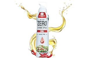 ‎RABEKO PRODUCTS Rabeko Zero Cooking Spray Low Calorie | Chili | 800 Servings, 2 kcal per Spray | Pan Spray for Roasting, Grilling & Baking | No Additives, No Sugar | Non-Stick Cooking Spray | Gluten and Lactose Free