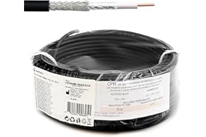 RANGEFUL RG58 30 metri cavo coassiale — prolunga 30m RF 50ohm a bassa perdita — compatibile con SMA BNC TNC UHF FME Tipo N — cable per Antenna Esterno WiFi Router 4G 5G CB Radio Modem — Prodotto in Italia