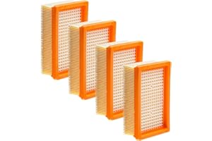 Aoonar 4× HEPA-Flachfaltenfilter – Kompatibel mit Kärcher WD4, WD5, WD6, WD5P, WD6P Premium, MV4, MV5 und MV6 – Ersatz für KFI 4410 (2.863-005.0) – Ersatzfilter für Nass-/Trockensauger