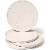 Coasterstone "EC900 emici altlık, 4 &ndash; 1/4 in&ccedil;," Kum DOLLAR, Set 4