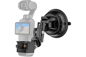 Tomat Pocket 3 uchwyt na przyssawki, zestaw uchwytów na szybę samochodową z adapterem rozszerzającym do DJI Osmo Pocket 3 akcesoria