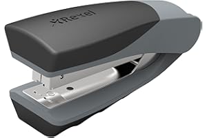 Rexel Centor 2100595 zszywacz z półpaskami, pojemność 25 arkuszy, metalowy korpus, srebrny/czarny