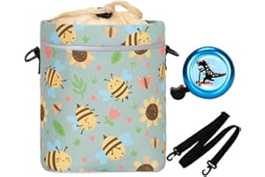 LOCAL LION Bolsa de Manillar para Niños, Cesta de Bicicleta Delantera Niña, Bolso de Manillar con Correa, Cestas de Ciclismo, Bolso de Bicicleta con Diseño Lindo