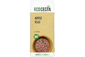 ECOCESTA MEJOR CADA DIA - Arroz Rojo Ecológico - 500 g - Apto para el Consumo Vegano - Ayuda a Mejorar el Tránsito Intestinal - Propiedades Antioxidantes y Saciantes