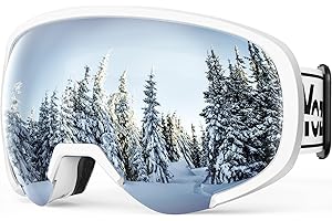 YOZISS Snowmobile Ski Goggles Women Men Youth, OTG Snowboarding Goggles, Anti-fog Snow Goggles UV400 Magnetic Interchangeable Lenses for Skiing Snowboarding Snowmobile