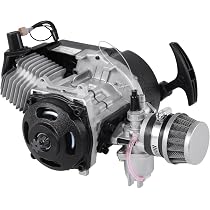 Moteur 49CC 2 Temps Aluminium Ambienceo - Pullstart Avec Carburateur & Filtre à Air Pour Pocket Bike, Mini Dirt Bike, Quad & ATV