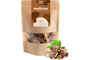 MSHRM Cèpes Séchés 50g - Classe 1 - Champignons séchés de qualité supérieure pour la consommation - Cèpes séchés issus de l'agriculture durable - Porcini Cèpes séchés