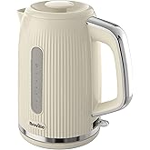Breville Bold Vanilla Cream Electric Kettle | 1.7L | 3kW Fast Boil | Cream & Silver Chrome [VKT223]