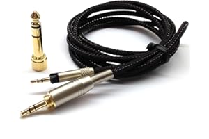 ABLET Zapasowy kabel audio kompatybilny z Sennheiser HD598, HD560s, HD518, HD598Cs, HD598SR, HD599, HD569, HD579, słuchawki 3 m/10 stóp