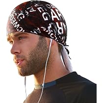 2 Bandanas Sport Respirants - Cagoule UV Homme Multisports - Cyclisme, Moto, Tennis - Noir - Lot De 2