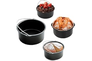 Tårtfat, Järn Värmebeständig Fritös Panna Lufttillbehör Kolstål NonStick Bakplåt Rund Bärare Kök Elektriskt Tillbehör för All
