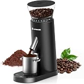 AAOBOSI Electric Coffee Grinder, 60 Custom Grinding Levels | 60 Grinding Thicknesses, USB-C Rechargeable, Stainless Steel Bla
