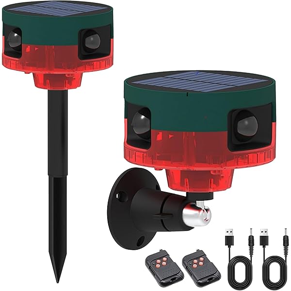 Solar Motion Sensor Alarm With 129dB Siren & Strobe Light