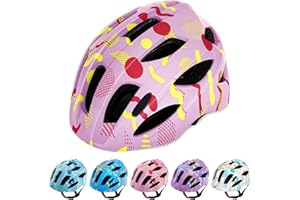 MOPLASZ Kinderhelm, Fahrradhelm Kinder für Jungen Mädchen Alter 2-4-5-7-8, Einstellbarer Sicherheitsfahrradhelm mit Visier für Kleinkinder, Leichter Kinderhelm für Skaten Roller Fahrrad(48-52CM)