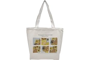 BROADREAM Torba na Zakupy z Nadrukiem Vintage, Płócienna Torba na Ramię, Torba Wielokrotnego Użytku, Torba na Ramię, Torby Naramienne,Torba z Nadrukiem, Dla Kobiet, Szkoła, Uniwersytet, Praca