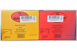Händlmaier Set von süssen und mittelscharfen Senf 2x200 Beutel