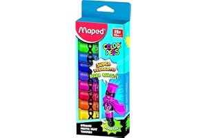 Maped 810510 gouacheffärg färg färg PEPS, i rör, 12 kartongfodral