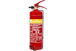 Smartwares Estintore a Schiuma - 2 Litri - AB - Incluso Supporto, Certificato BSI - FEX-15222, rosso