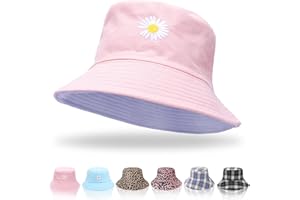 Keho Bucket Hats Women - Reversible Cotton Summer Beach Sun Hats Foldable Fisherman Hat for Travel Beach Hiking UK