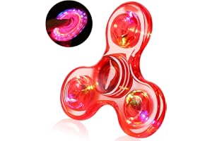 SCIONE LED Fidget Spinners Toys for Kids, Light Up Sensory Fidget for Toddlers, Glow in the Dark Toys for ADHD Anxiety, Stres