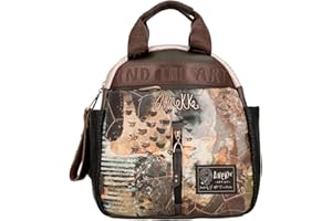 Anekke - Mochila Mediana de Mujer - Mochila de Polipiel con Asas Y Bolsillos - Diseño con Agarradera Shoen - Accesorios y Complementos Mujer - Medidas 24x27x11 cm