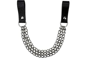 ‎REUSCHENBACH Reuschenbach Hammerkette 3-Fach mit Lederschlaufen – Hochwertiges Arbeitsutensil für Zunftkoppel und Ledergürtel