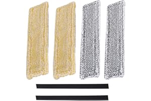 Divono 6Pcs Fenstersauger Zubehör,Gummilippe Abzieher Fenstersauger zubehör Pads Fensterreiniger Ersatzteile für Kärcher Fenstersauger WV2 WV5