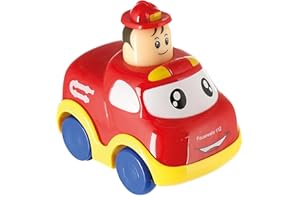 Bieco Drück & Los Flitzer Feuerwehr, Rückzug Spielzeugautos ab 12 Monaten