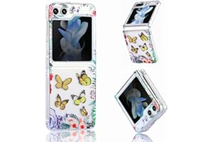 YKNIUFLY Fundas para Samsung Galaxy Z Flip 5 Funda, Protección Todo Incluido, Transparente, TPU Duro, Resistencia a Caídas, Carcasa Funda para Samsung Galaxy Z Flip 5 Case.(Amarillo)