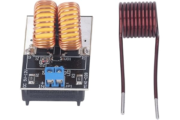Spänningsinduktionsvärmebräda 5V Till 12V ZVS-drivmodul för Smältning Av Guld Silver Kopparaluminium, Snabb och Enhetlig Uppvärmning för Metallarbetare