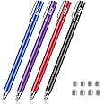 Bargains Depot New 5mm High-Sensivity Fiber Tip Capacitive Stylus Dual-tip Universal Touchscreen Pen for All Tablets & Cell P
