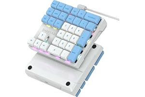 Sikai Numpad mécanique - Interrupteur rouge (commutateur rouge) - Câble USB A - Clavier RVB 33 touches - Clavier numérique - Clavier numérique - Pour ordinateur portable, bureau, ordinateur portable