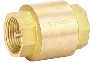 oumuik Rückschlagventil 3/4 Zoll, Rückschlagventil aus hochwertigem Messing, Rückflussverhinderer für Gartenpumpe, Rückschlagklappe Abwasser