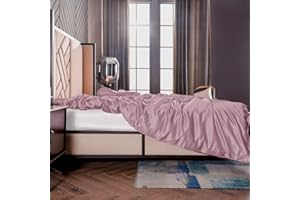 ‎THXSILK THXSILK Seide Bettbezug, Seide Tröster Cover, Seidenbettwäsche, 100% 19 Momme Bestnote Maulbeerseide Bettwäsche - Lila 135 x 200cm