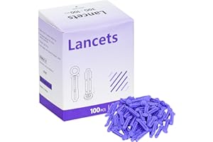 SPANN 30G Blood Lancets 100 Pcs Blood Glucose lancets for Diabetics Compatible with Most Lancing Devices
