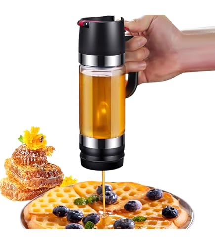 Dispenser Di Miele Senza Goccia - Bottiglia Da 200 Ml, Design Elegante, Per Sciroppi E Marmellate - Foto 9