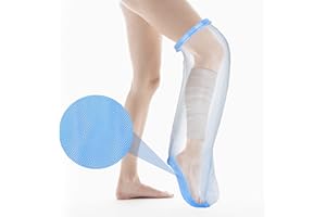 SUPERNIGHT Housse imperméable pour plâtre de jambe, protection étanche pour plaies de jambes et de pieds, design 100% antidérapant