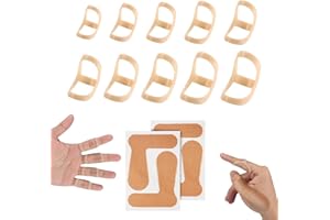 LUTER 10szt Owalna Szyna na Palec z 2 Korektorami Koslawosci Kciuka, Rózowa Trigger Finger Splint Stabilizator Palca dla Srodkowego Pinky Kciuka Lub Palca Serdecznego (10 Rozmiarów)