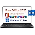 Dell Inspiron 15 Business Laptop, Free Microsoft Office 2021 with Lifetime License, 15.6"" FHD Display, Intel 10-Core i7-1255U, 32GB DDR4, 1TB PCIe SSD, Windows 11 Pro, Black