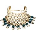 ZAVERI PEARLS Green Beads Traditional Kundan & Pearls Bracelet For Women-ZPFK11057