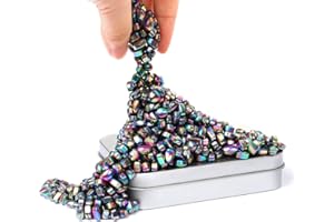 CLUHERTVY Mini Magnetsteine/Magnete,Magnetische Steine,Vielseitiger Stresskiller, Steigern Fingerfertigkeit, Konzentration,Fidget Magnet,Büro Gadget, Kleine Magnete für Erwachsene(500 Stück, 5-7mm)