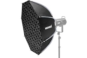 NEEWER Boîte à lumière octogonale de 90cm, support Bowens à dégagement rapide avec grille en nid d'abeille,Sac pour RGB CB60 CB60B CB200B MS60B MS60C MS150B S101-300W/400W Pro Vision 4 Q4, NS35P