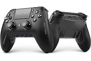 SCUF OMEGA PS5 Trådlös Prestandahandkontroll – Svart | Officiellt Licensierad, 11 Anpassade ingångar, Omedelbara Utlösare, Ul