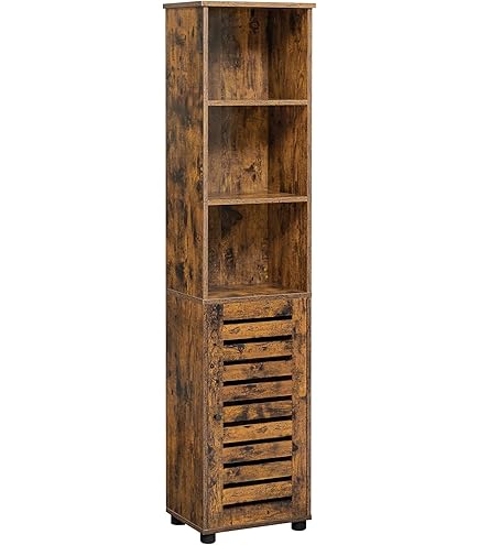 VASAGLE Badkamermeubel, dressoir, opbergkast, verstelbare plank, stalen